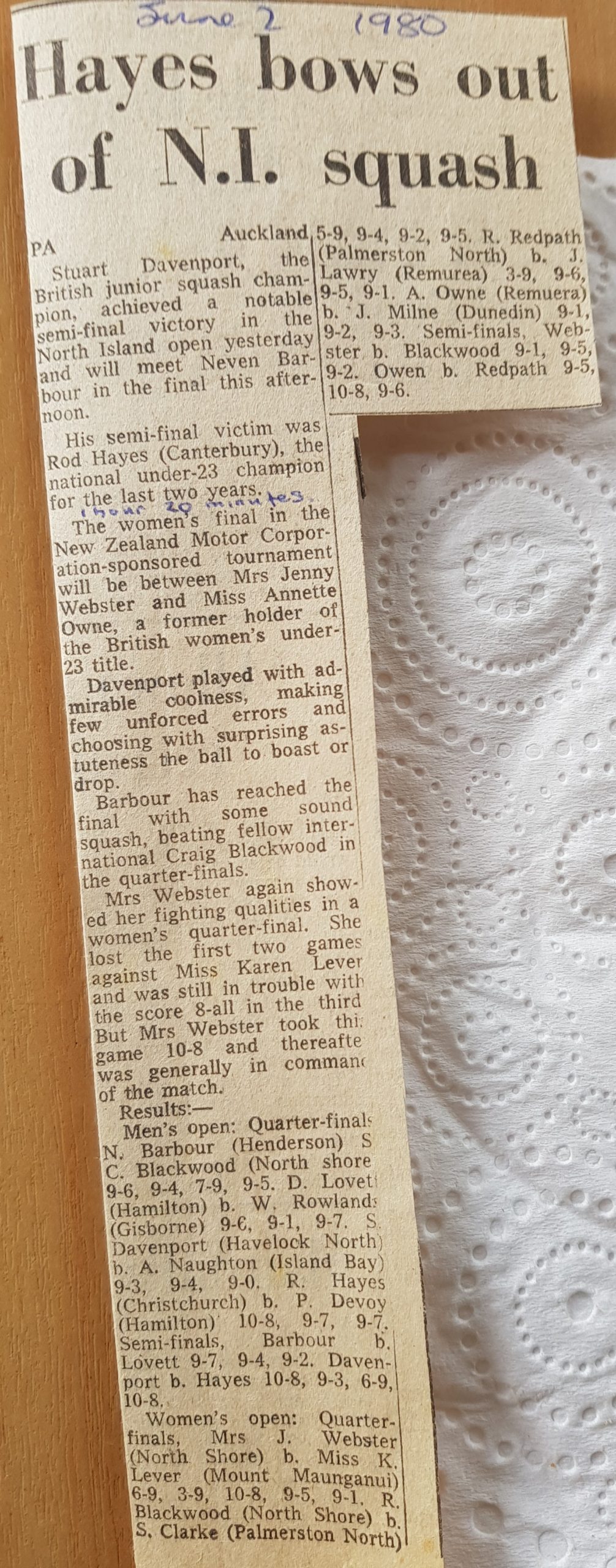 1980 N I champs semis