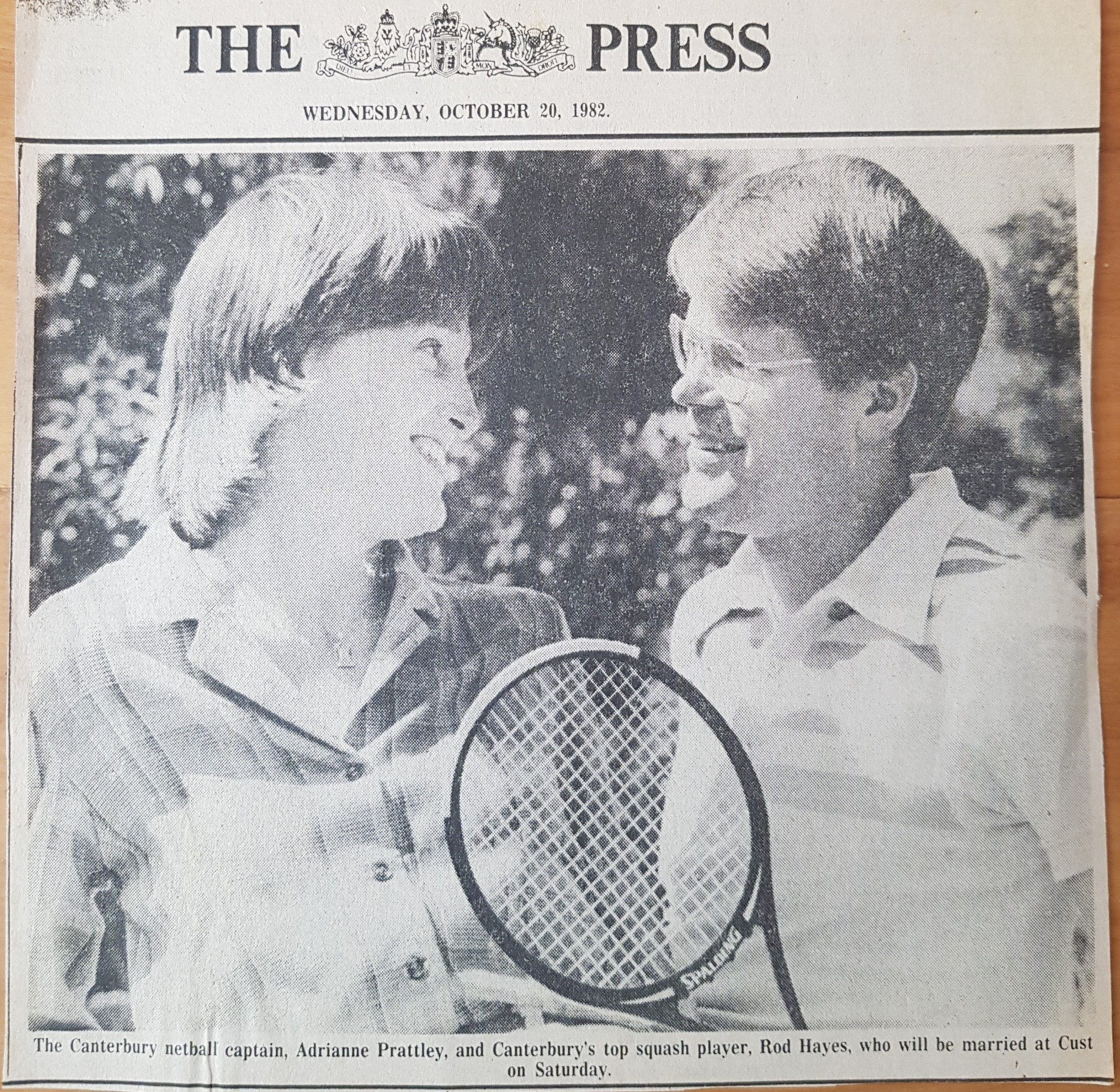 Adrianne Prattley and Rod Hayes 1982